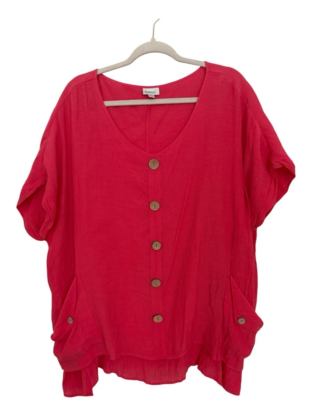 Avenue Flowy Button-Front Top – Size 22/24